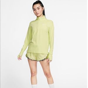 Nike Women’s Green Half Zip Running Sweater Top